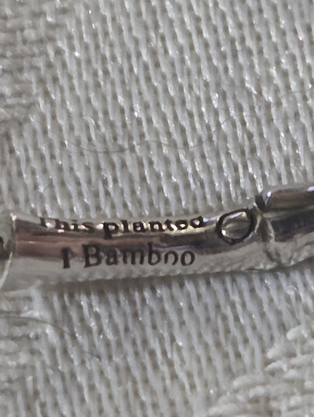 John Hardy Sterling Silver Medium Bamboo Hoop Earrings - Picture 6 of 9